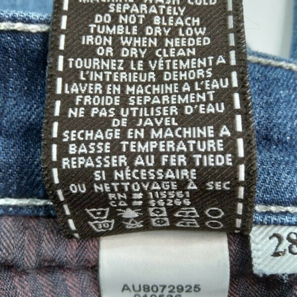 7 For All Mankind Blue Ankle & Cropped Jeans - Picture 9 of 10